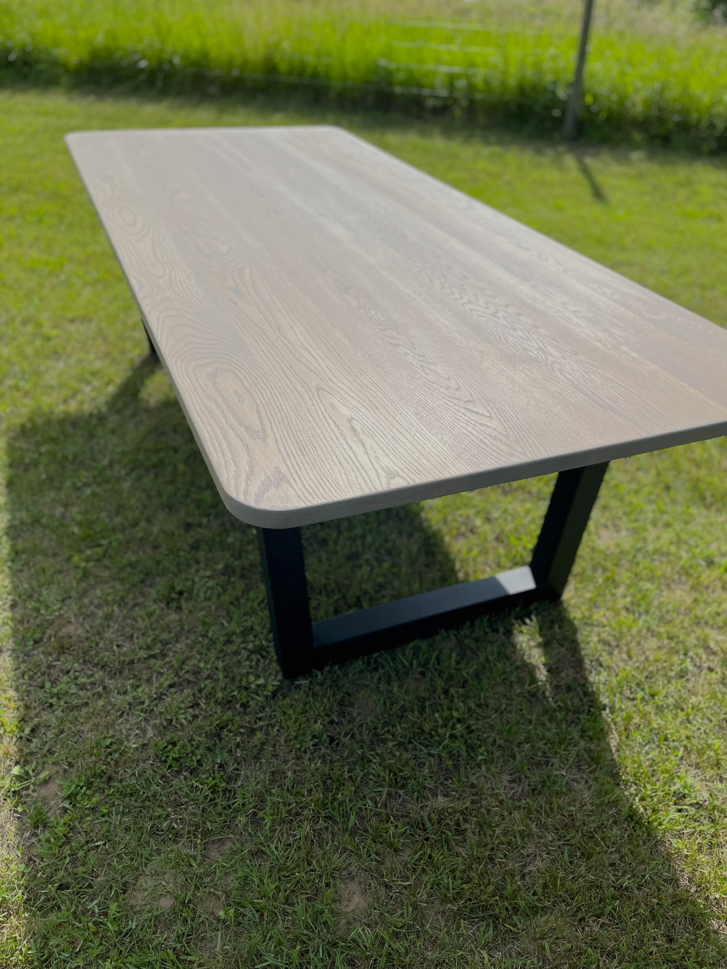 Foundry Dining Table - White Oak (Gris Belge)