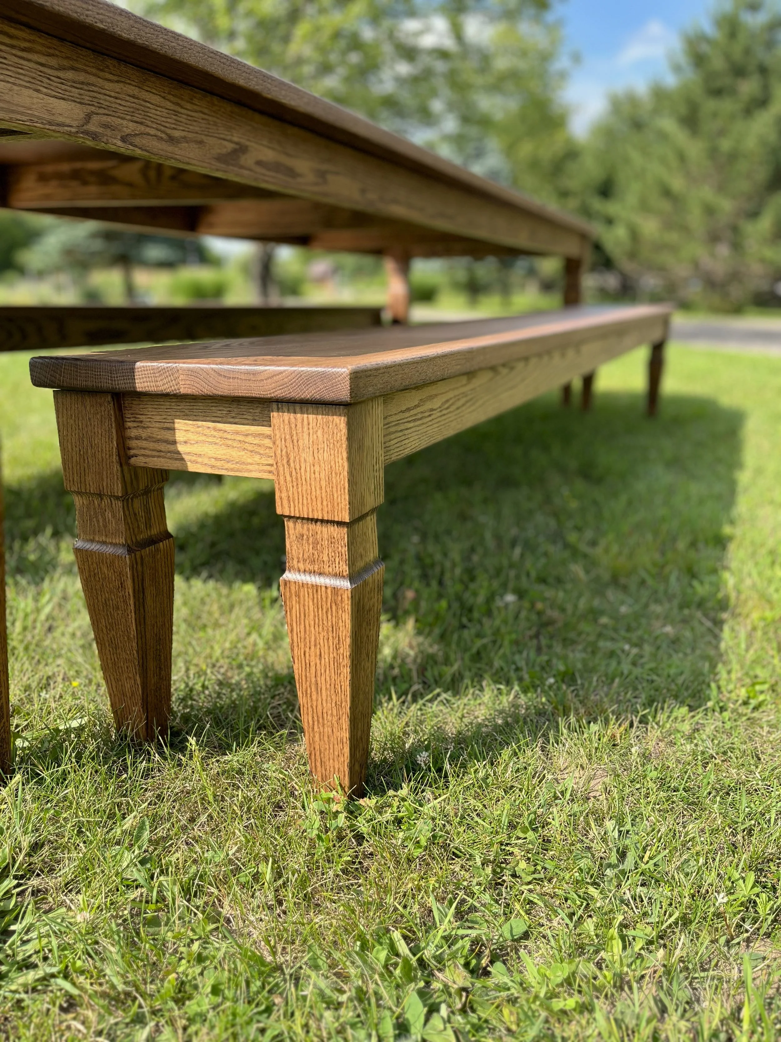 Westbridge Dining Bench - Red Oak (Provincial)