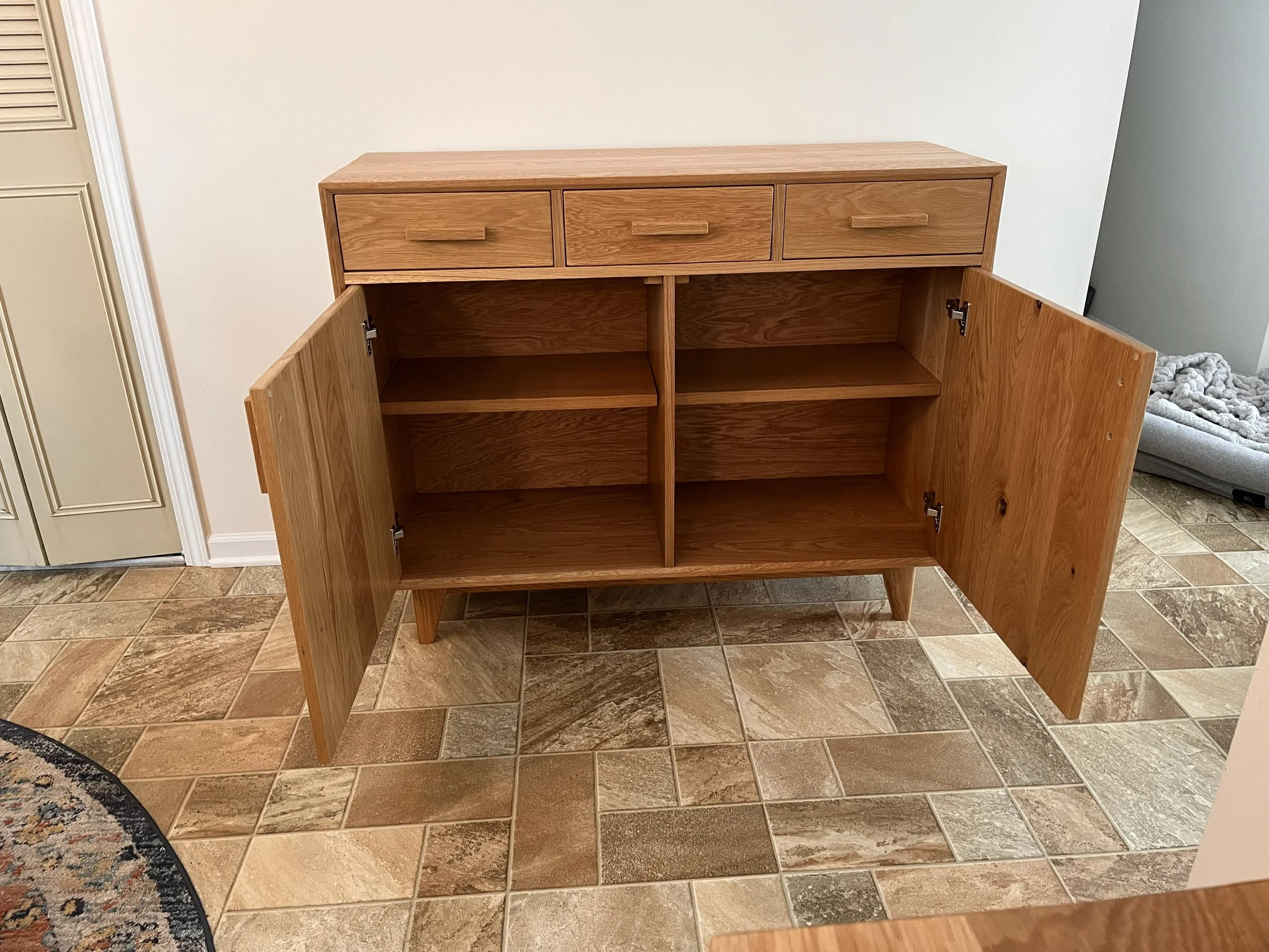 White Oak Modern Credenza