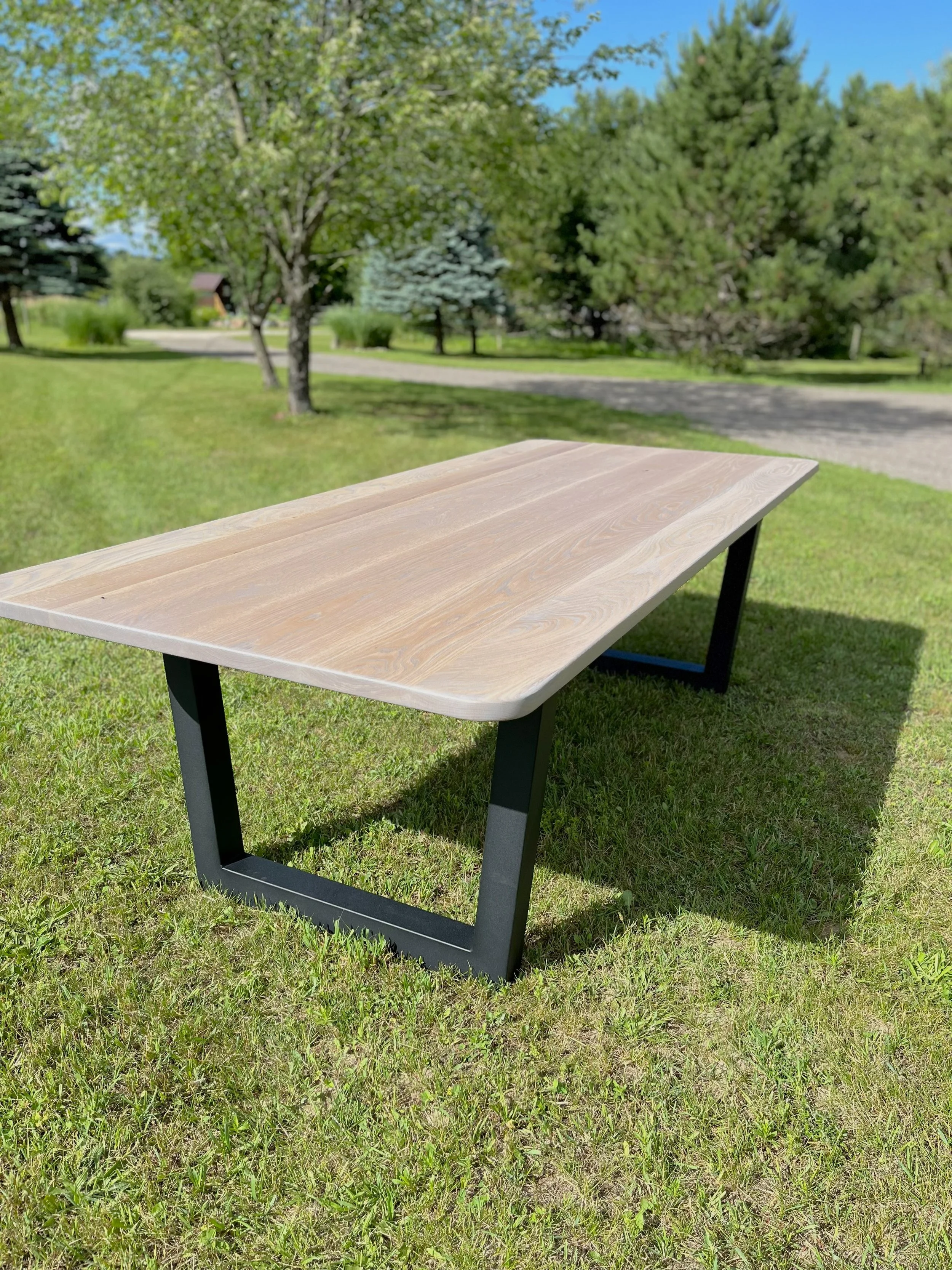 Foundry Dining Table - White Oak (Gris Belge)