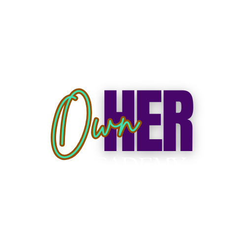 Logo for Owner Academy with stylized text in purple, white, gold, and teal on a black background.