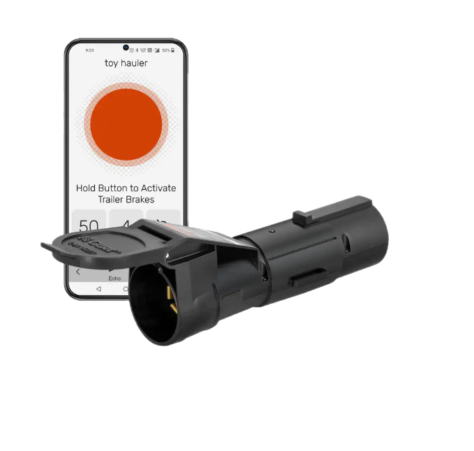 CURT ECHO Bluetooth Brake Controller (Recommended for lease vehicles, European cars, electric vehicles, smaller trailers)