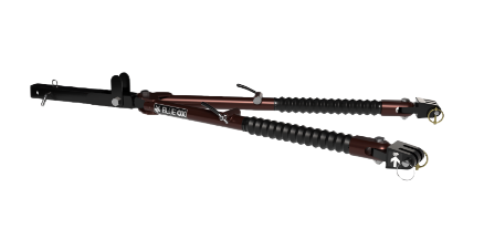 Blue OX Flat Tow System w/ Supplemental Braking Installed. (Recommended all Motorhome families traveling with second vehicle)