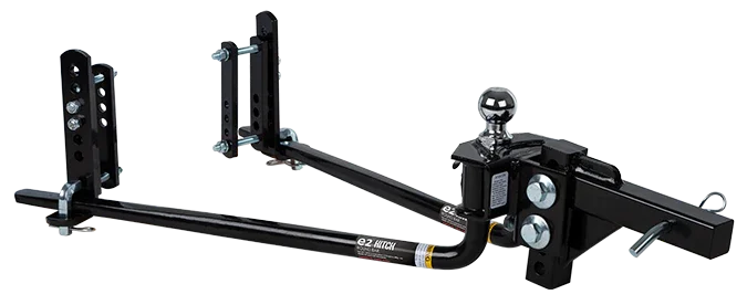 DELUXE WEIGHT DISTRIBUTION w/ ANTI SWAY INSTALLED. (Recommended for small to mid sized trailers under 25')