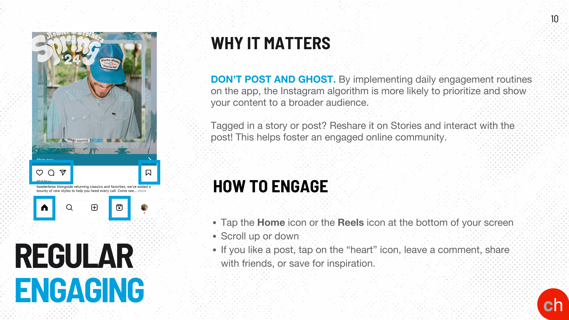 Social media guidelines I created as a leave-behind resource for the new store.