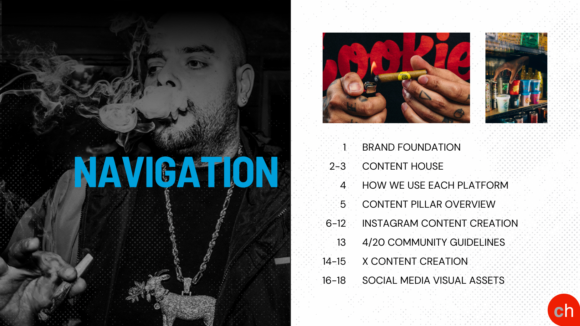 Social media guidelines I created as a leave-behind resource for the new store.