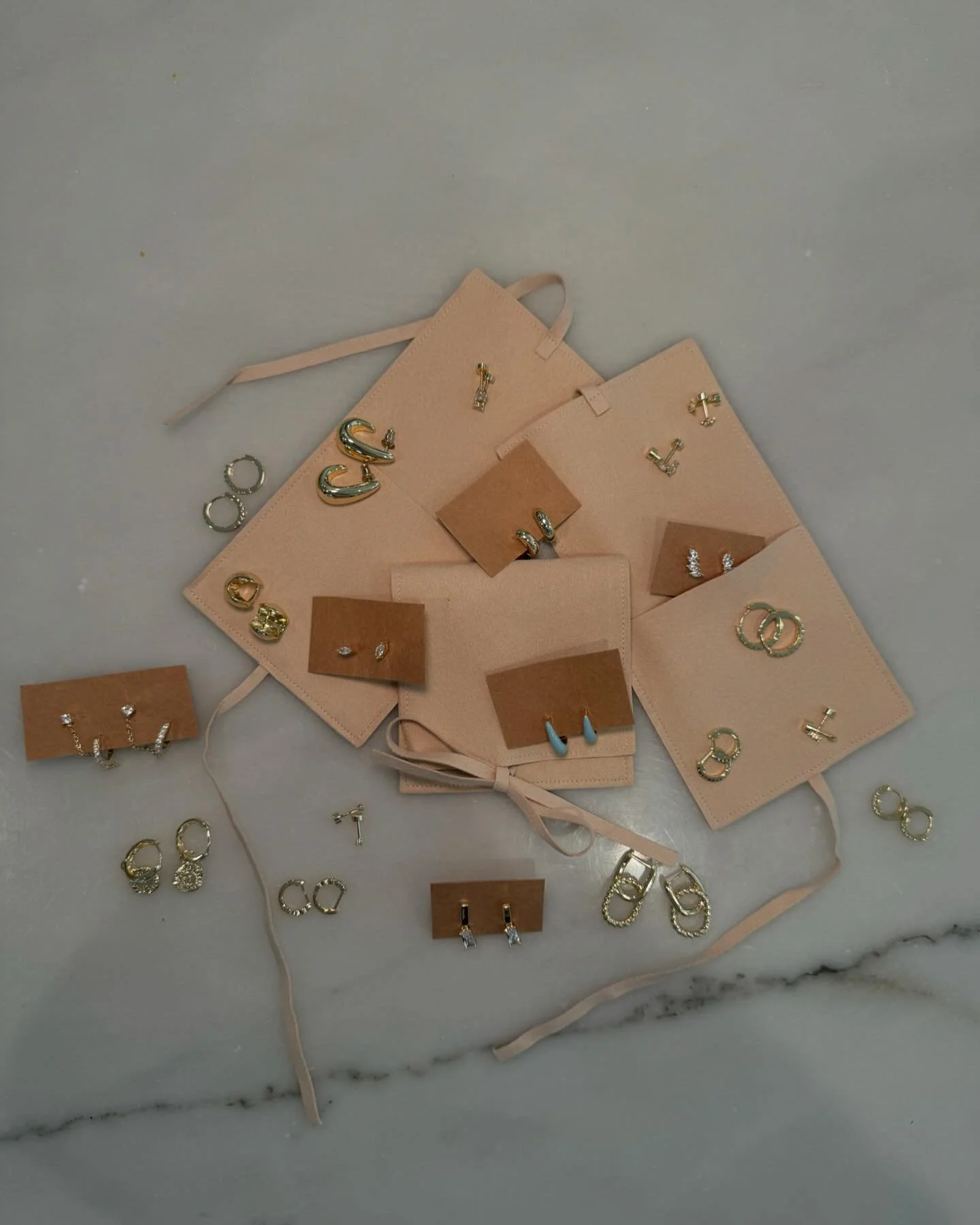 Fun NEW things for sale!! 🤩🤩 Flat back studs &amp; huggie hoops {for healed piercings only!} will be available Saturday at the pop up with @adorned.tn &amp; in my studio next week! This was an entry order, so suuuuper limited quantities of each sty