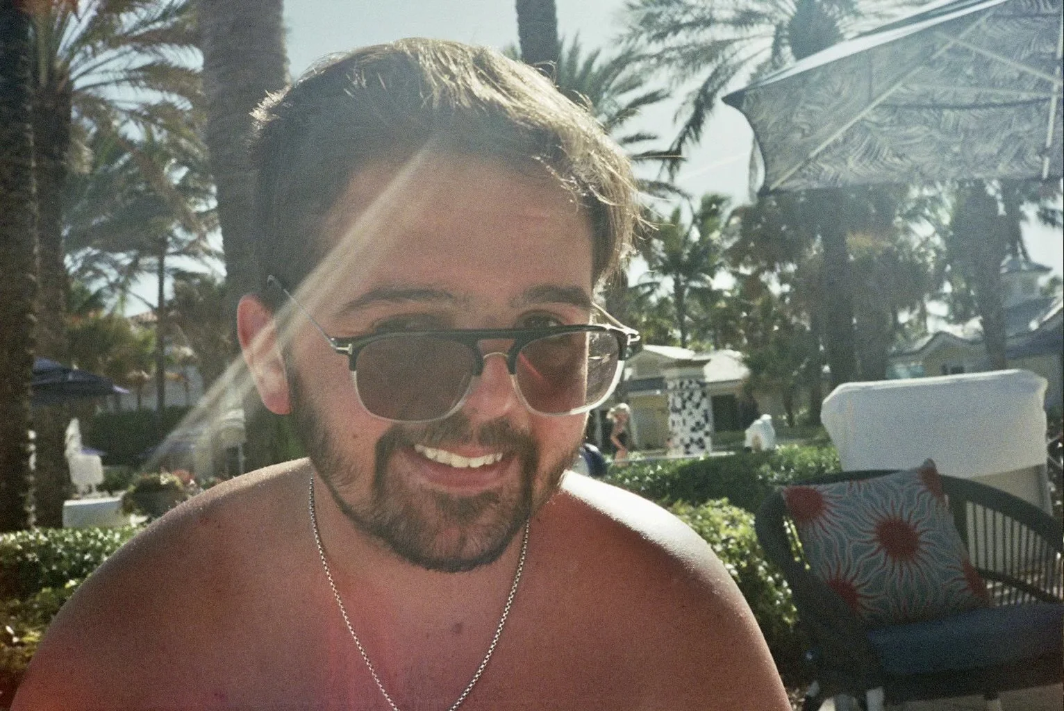 Nick "Gilly" smiling in the sun.