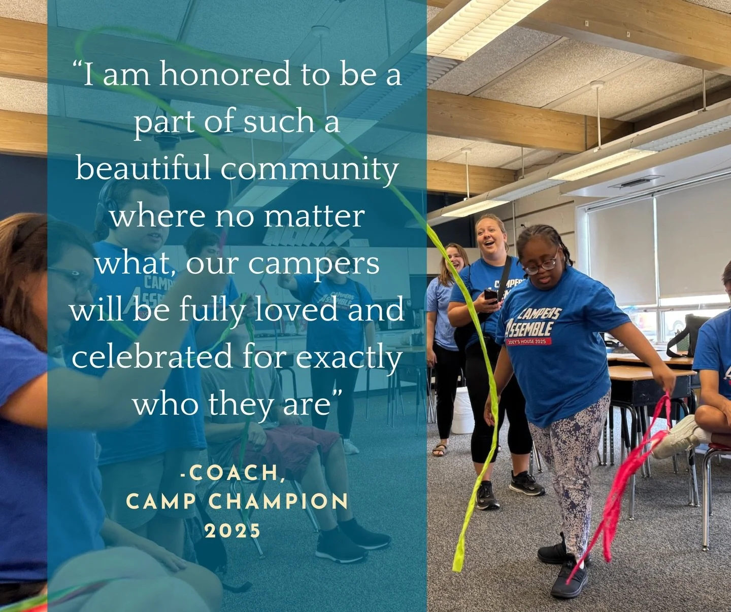 ☀️Does this sound like something you want to be a part of? 
 
Now recruiting for Camp Champion 2026 volunteers (plus thank you stipend!) 
Apply at the link in our bio 🔗