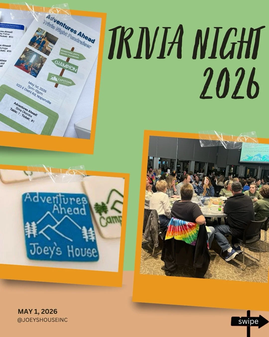 We cannot thank our Trivia Night 2026 community enough! 
We had a beautiful evening full of friendship, laughter, fundraising, snacks and more. 🎟️ 🏕️ 

Big shout out to our event sponsors: 
@dupageconstructionllc @ikgmaintenance @tyndalehouse and G