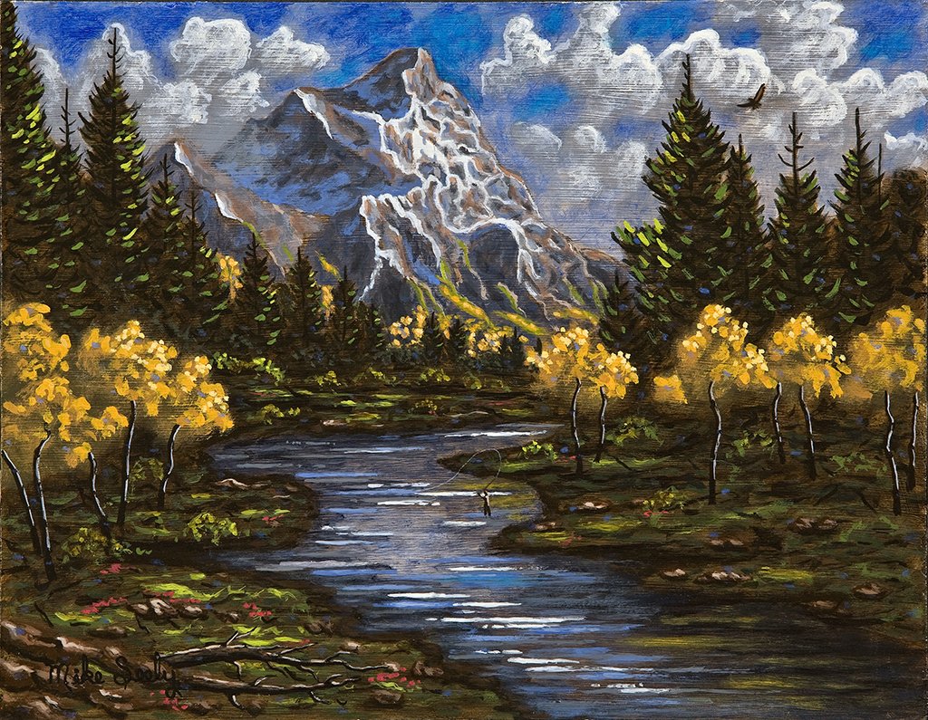 Mountain Stream Fisherman, Jackson Hole, WY