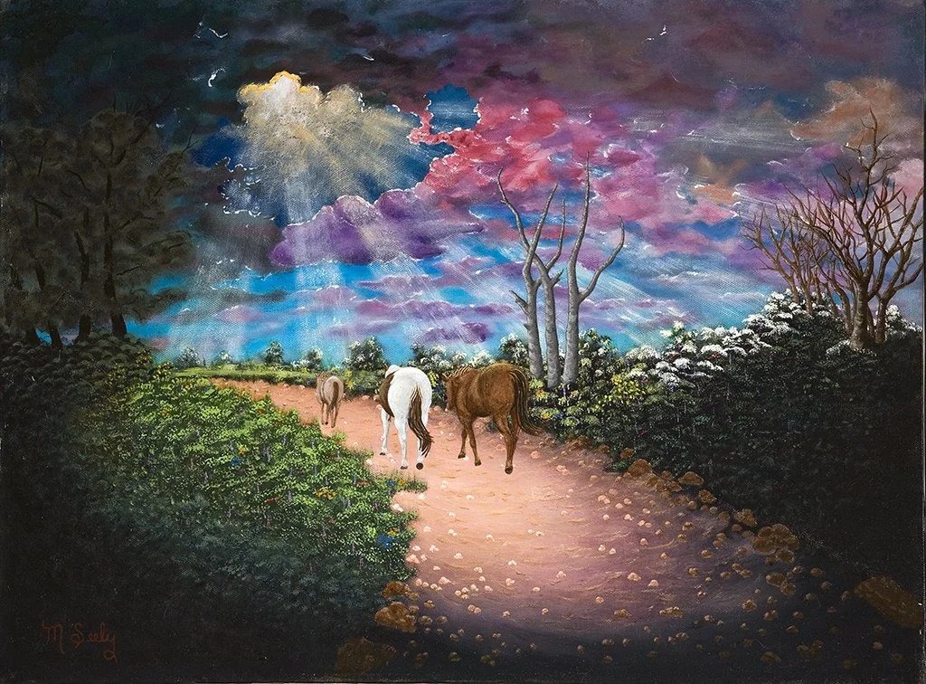 Horses in pasture, 290 E 300 N, Mona, UT