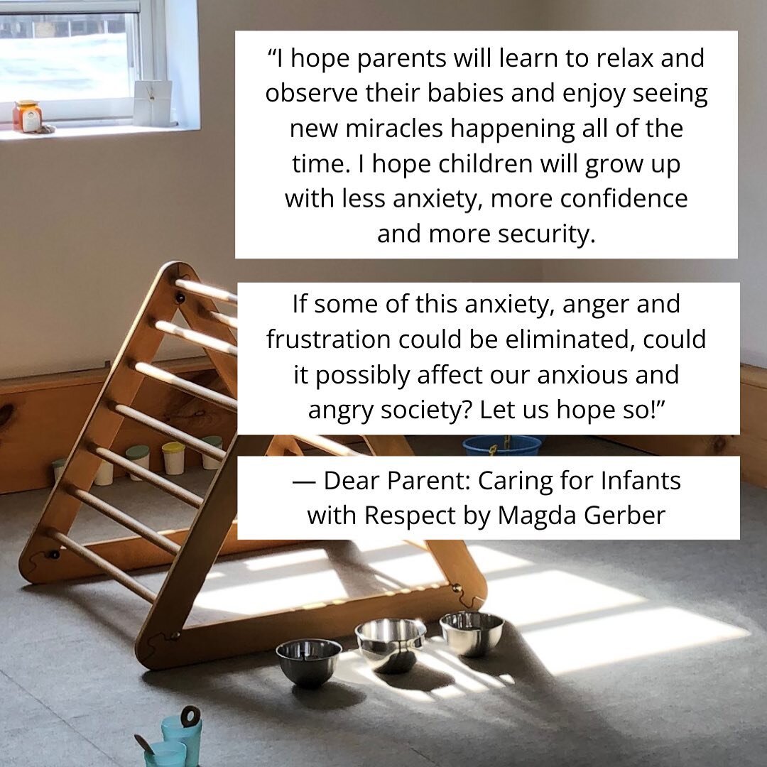 EVERYDAY MIRACLES ✨

Magda said it best&hellip;

&ldquo;I hope parents will learn to relax and observe their babies and enjoy seeing new miracles happening all of the time. I hope children will grow up with less anxiety, more confidence and more secu