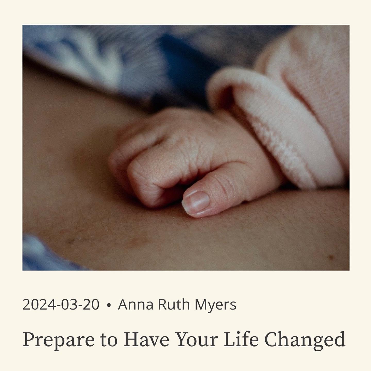 Did you catch these recent posts on the Journal?!

*Respectful Caregiving is a Moral Imperative

*R-E-S-P-E-C-T

*Prepare to Have Your Life Changed

TRUTH 🙌

Parenthood will change you in many ways you never imagined it could. 

While it&rsquo;s tru