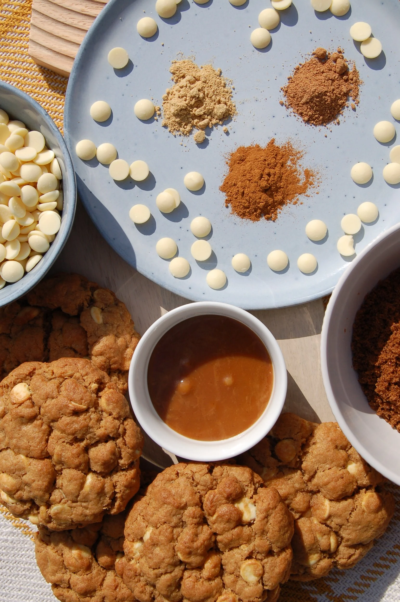 freshly baked Apple Spice New York Cookie for sharing