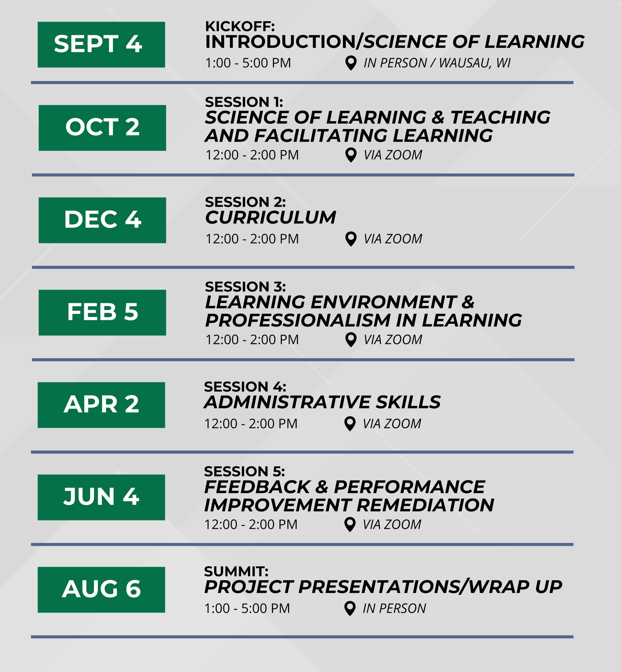Excellence in Medical Education Series — GME Leadership Academy