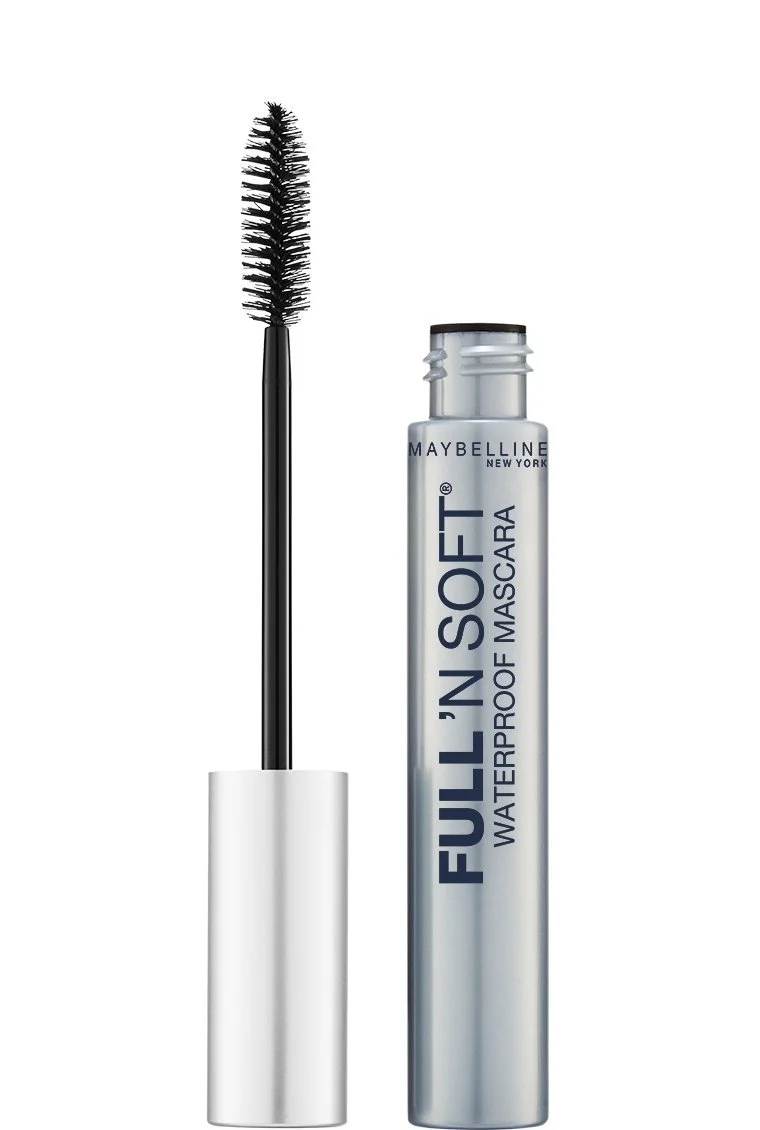 Maybelline Full 'N Soft Waterproof Mascara with brush open
