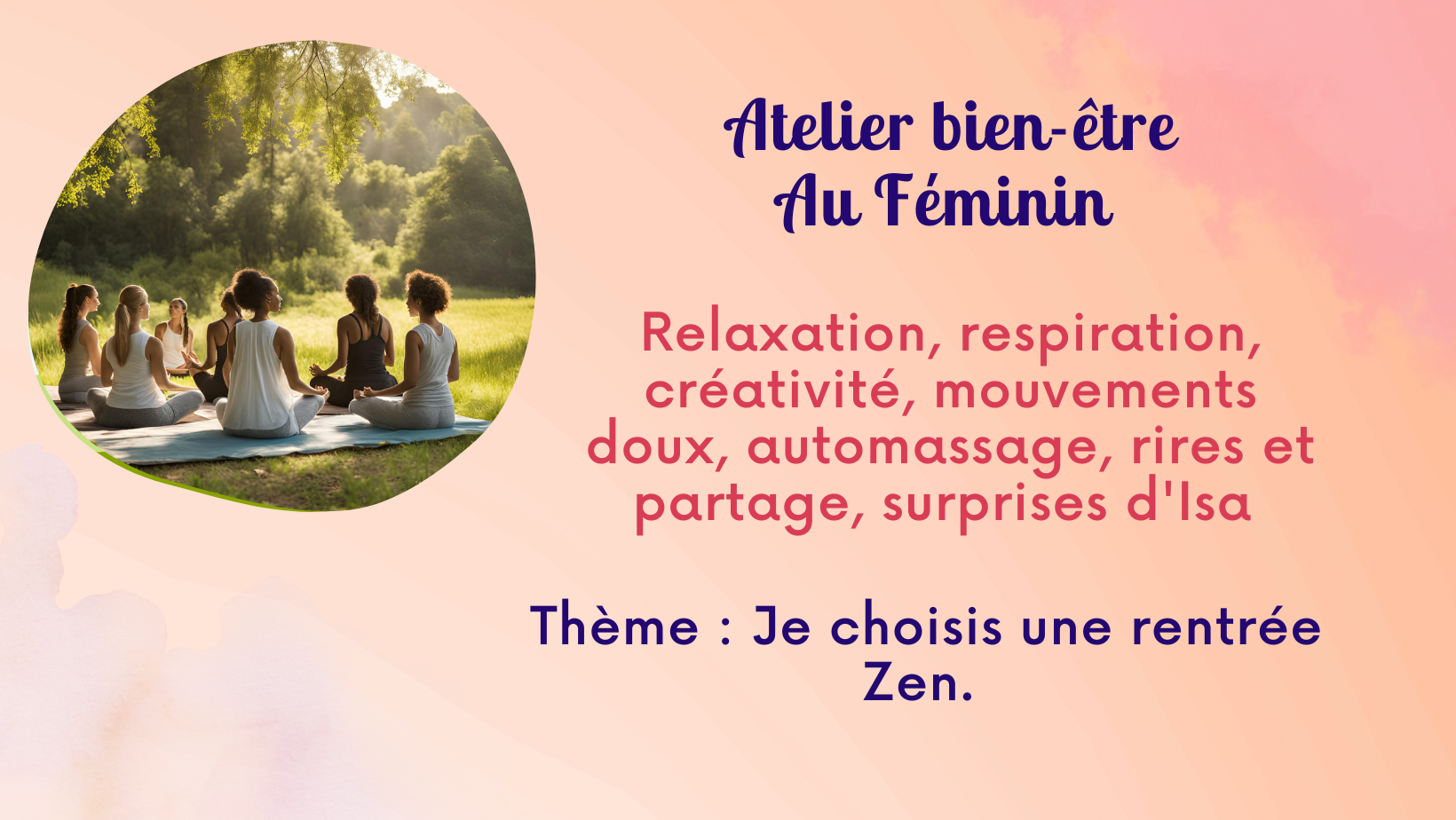 Atelier bien-être au Féminin