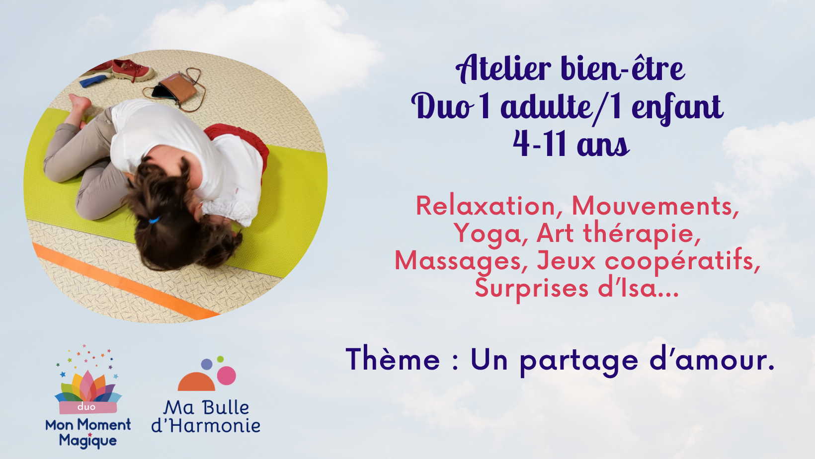 Atelier bien-être Duo : Un partage d'amour.