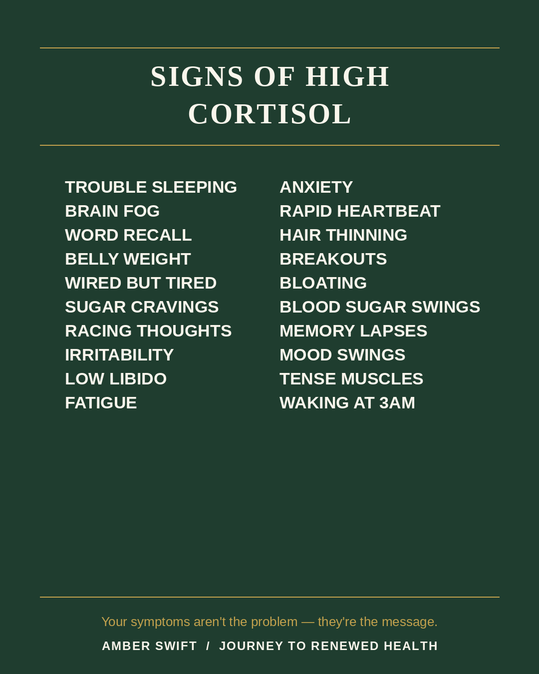 Signs of High Cortisol: Why Your Body Is Stuck in Survival Mode