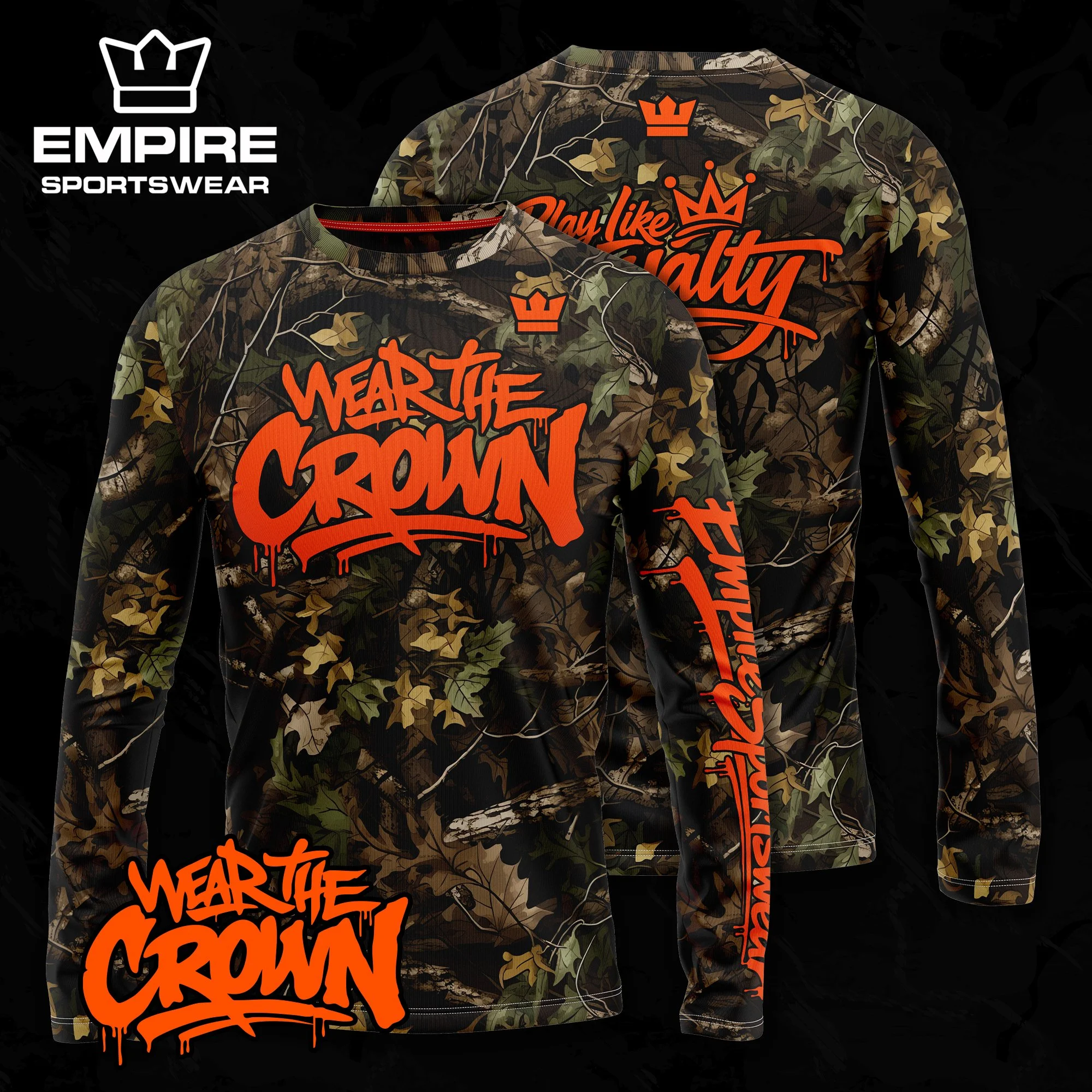 Wear the Crown - Camo Long Sleeve