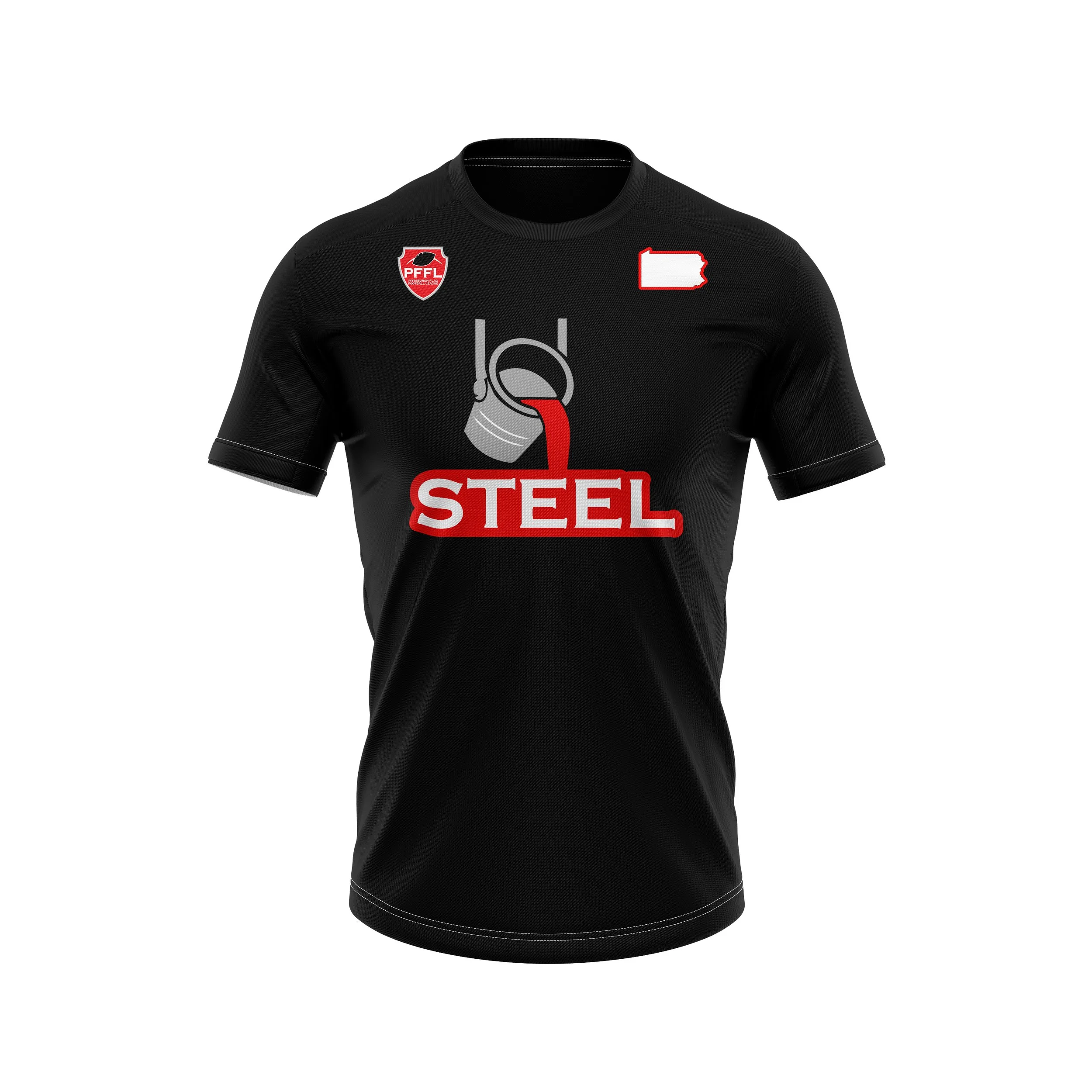 PFFL Steel Black T Shirt