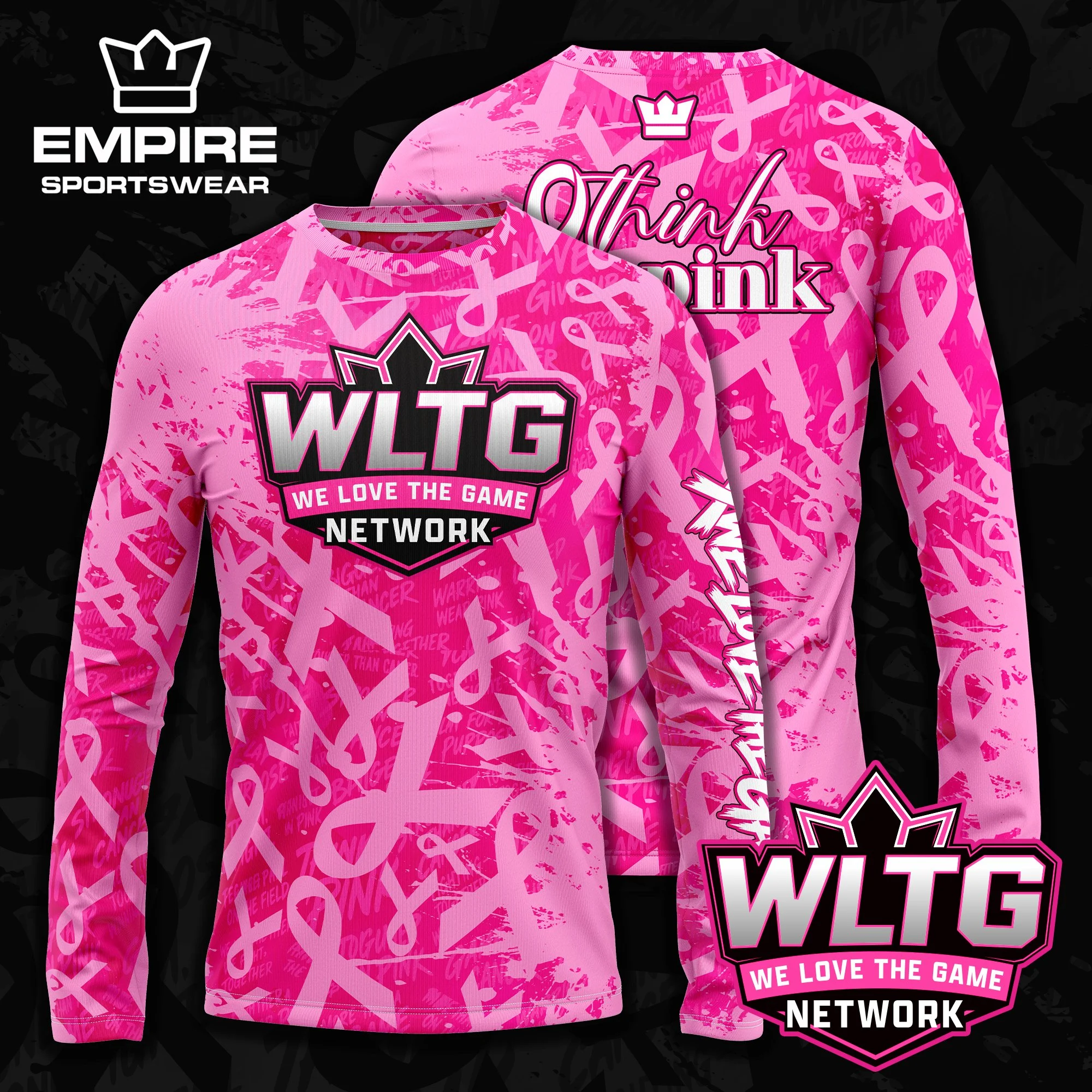 WLTG Breast Cancer Awareness Athletic Long Sleeve
