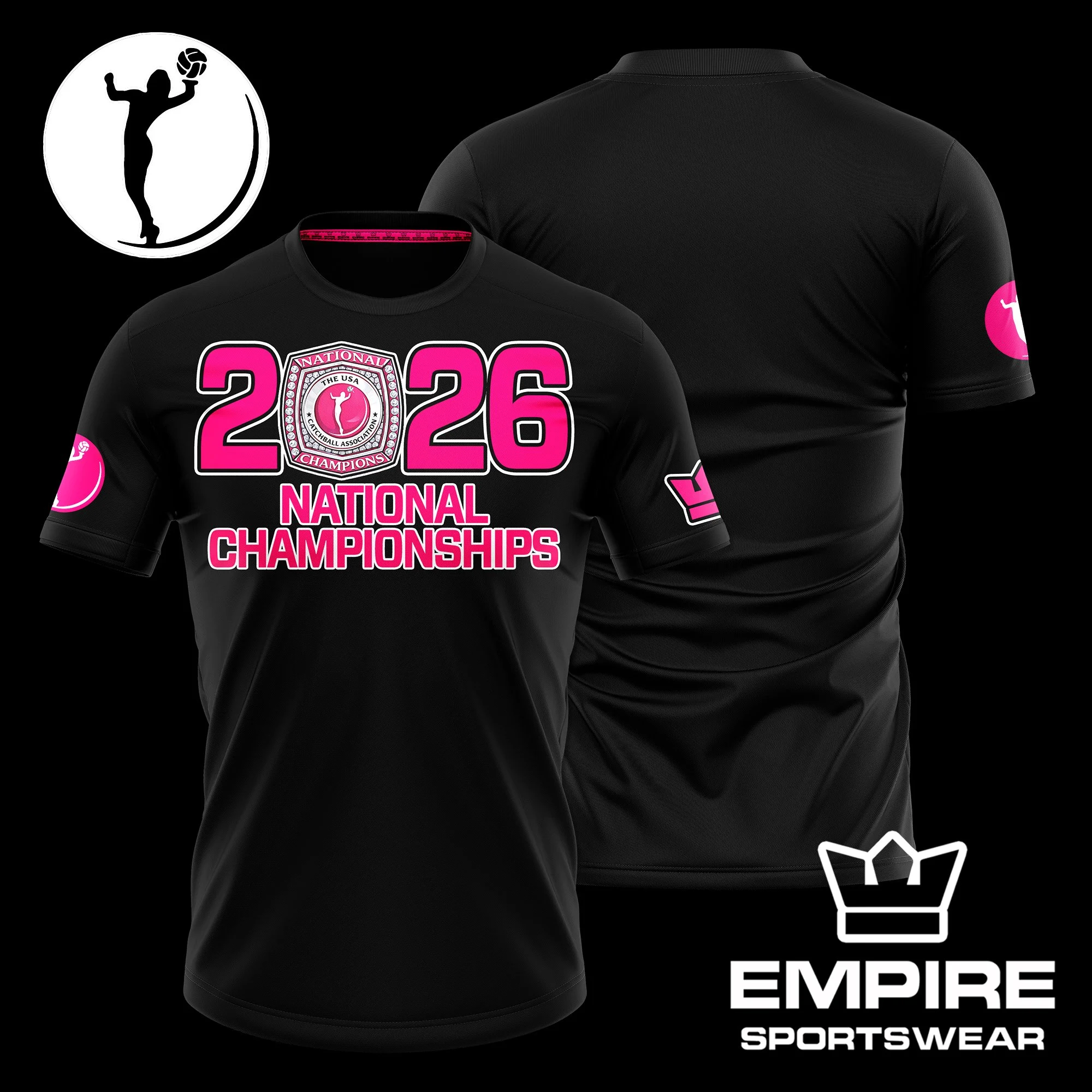 Catchball National Championships Black T Shirt