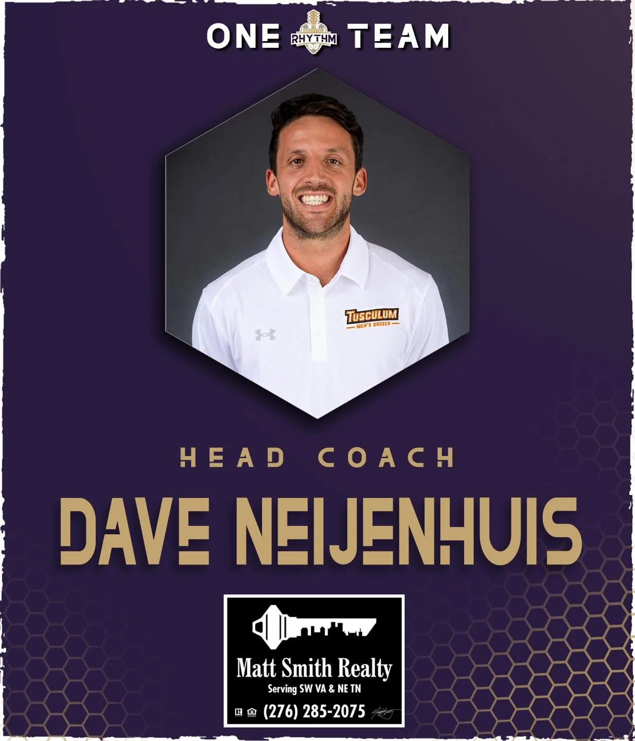 📣 OFFICIAL ANNOUNCEMENT 📣
 BRISTOL RHYTHM AFC inks Dave Neijenhuis as their next Head Coach ⚽

Bristol Rhythm AFC is excited to announce Dave Neijenhuis as the new Head Coach for the upcoming 2026 NPSL season!
Coach Neijenhuis brings an impressive 