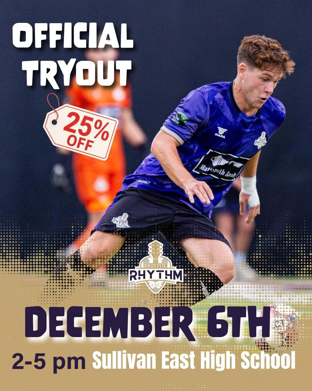 🔥 Bristol Rhythm AFC Tryouts &mdash; Dec 6! 🔥

📅 Saturday, Dec 6 | 2&ndash;5 PM
📍 Sullivan East High School
💰 Early Registration: $75 (limited time!) &mdash; then $100

New leadership, new energy, and Coach Dave Neijenhuis ready to build a compe