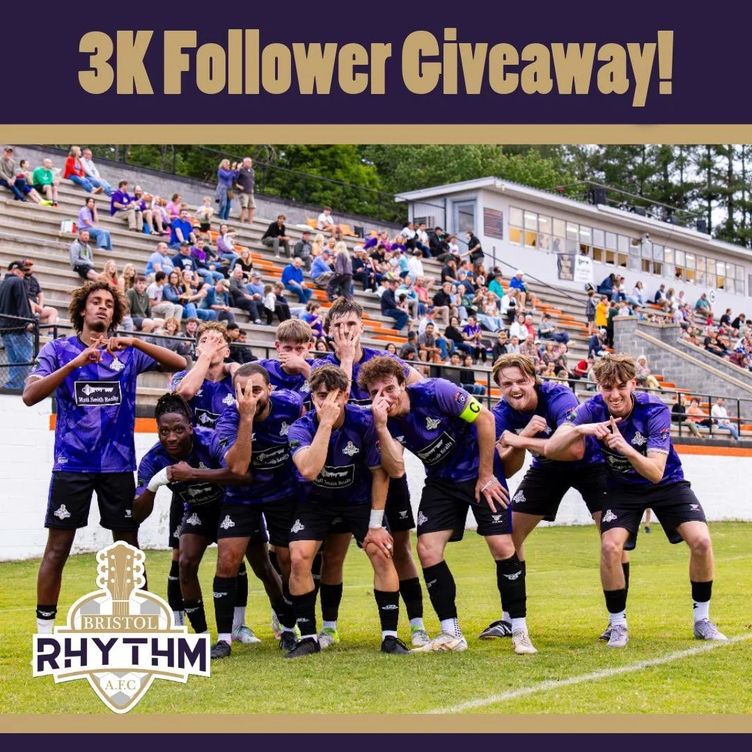 ⚡ We&rsquo;re SO close to 3K followers, Rhythm Nation! ⚡

Time to celebrate with a FREE MERCH GIVEAWAY! 🎉

Here&rsquo;s how to enter:
1️⃣ Follow @BristolRhythmAFC
2️⃣ Tag a friend you&rsquo;d bring to a match
3️⃣ Share this post to your story and th