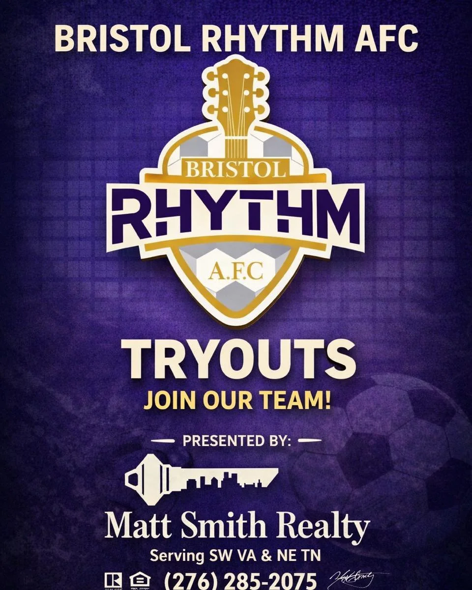 ⚡ BRISTOL RHYTHM AFC TRYOUTS ⚡

February 22nd | 3:00&ndash;5:00 PM
📍 Sullivan East High School

This is where the next wave of Rhythm is built.

We are officially opening tryouts to identify elite players for both our Senior Team and U-21 Squad &mda