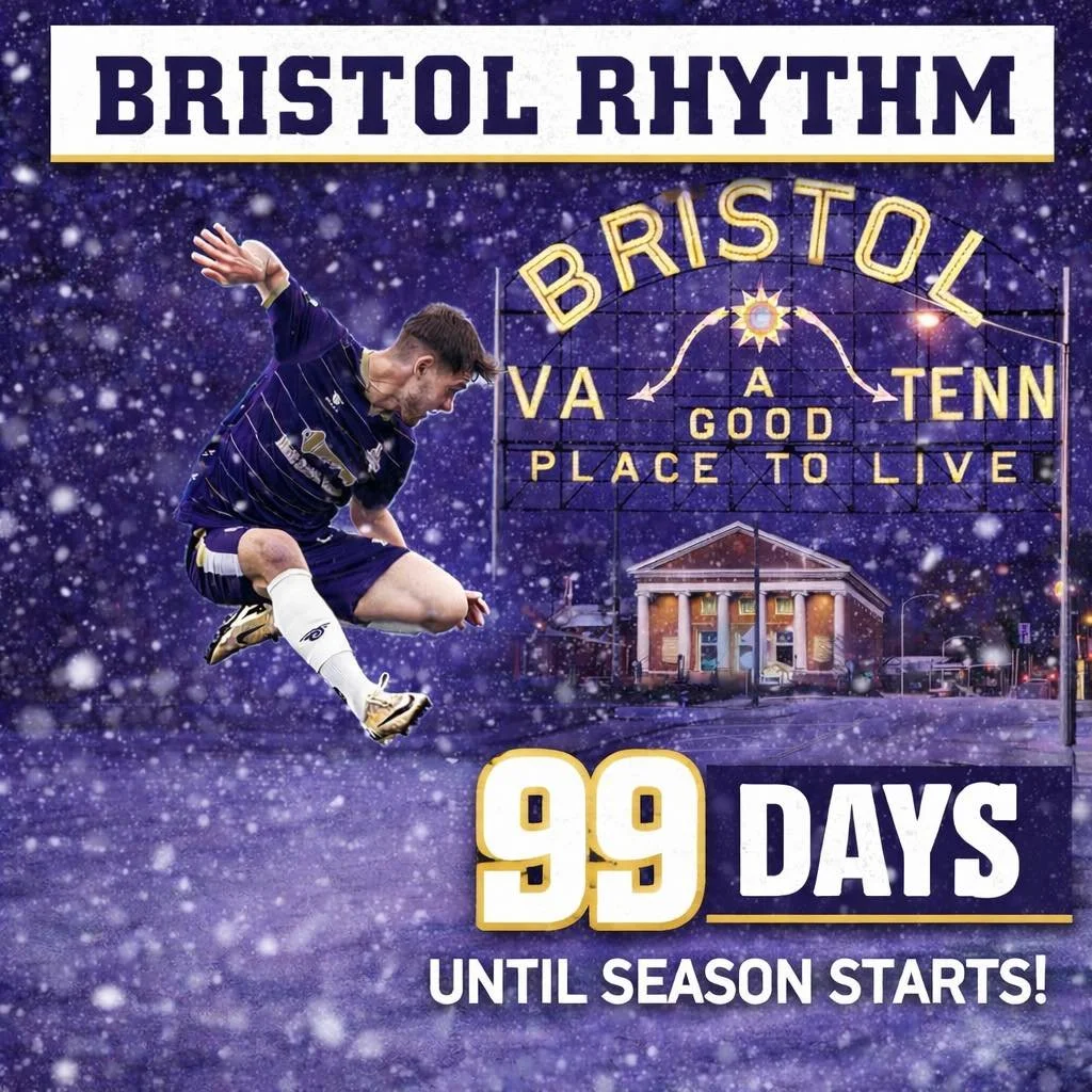 ❄️ Winter in Bristol. 🥶 

⚡️ Game nights are coming soon. ⚡️ 

🔥 99 days until we ignite the scoreboard🔥 

#onecitytwostatesoneteam #therhythmisgonnagetyou #NPSL #feeltherhythm #npslsoccer #npsl #bristolrhythmafc #rhythmnation