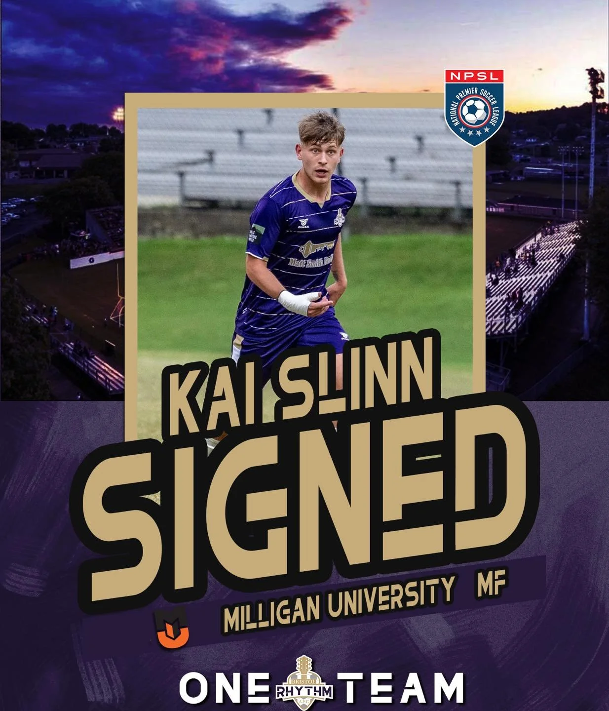 🎶 Ole Ole Ole Ole! Ole Ole Ole Ole! 🎶

We are thrilled to announce the return of Kai Slinn to the Bristol Rhythm AFC for his second season with the club!

Kai was an instrumental piece of last season&rsquo;s midfield, providing energy, vision, and 