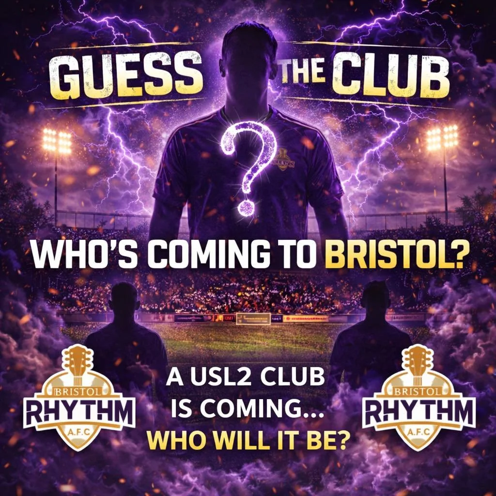 🚨 BREAKING NEWS, RHYTHM NATION 🚨 

On May 6th, a premier USL2 club is coming to Bristol to face off against the Bristol Rhythm in what promises to be an early-season battle you won&rsquo;t want to miss.

👀 Think you know who it is?

Share this pos