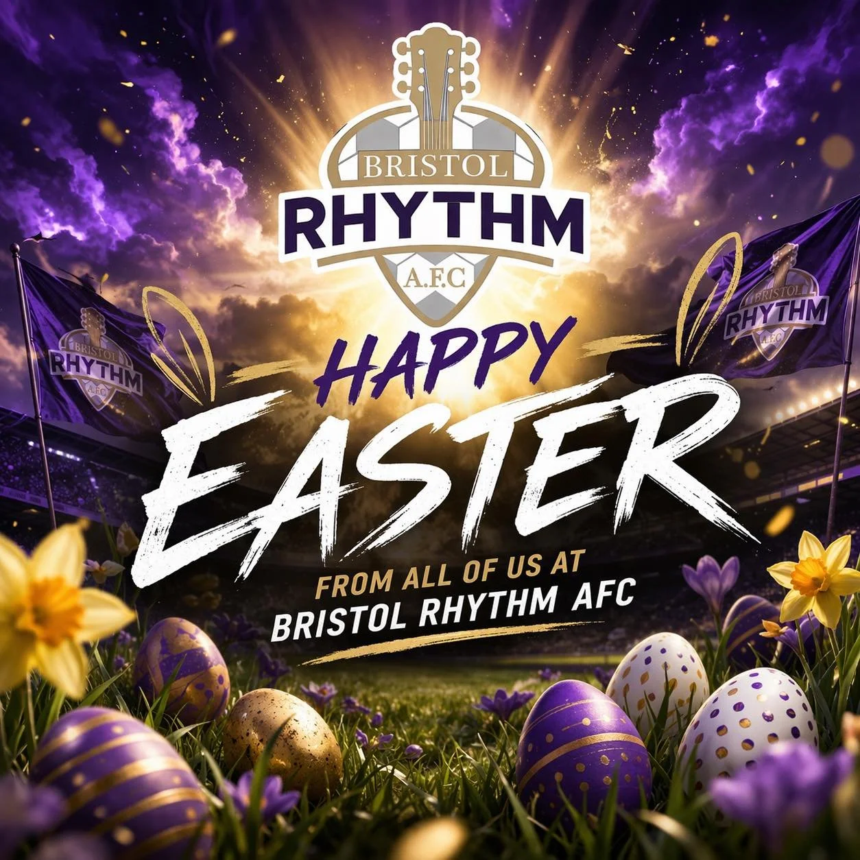 Happy Easter from all of us at Bristol Rhythm AFC.

Wishing you a day filled with joy, renewal, and time well spent with family and friends. 🐣 🐰 ✝️ 🌿

#uptherhythm #onecitytwostatesoneteam #therhythmisgonnagetyou #feeltherhythm #npslsoccer #npsl #