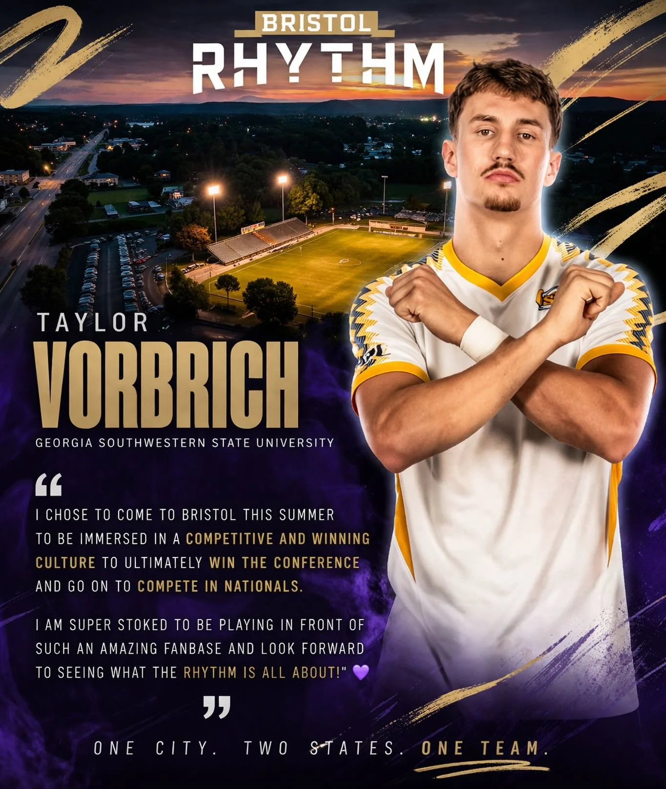 Rhythm Nation&hellip; you hearing this?!

Our players are choosing Bristol for ONE reason&hellip;

🔥 The culture
🔥 The energy
🔥 YOU

Drop a 💜 if you&rsquo;re ready to back this squad all season long.

#uptherhythm #onecitytwostatesoneteam #therhy