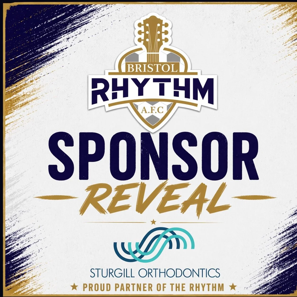 🚨 Sponsor Alert🚨  We&rsquo;re proud to officially welcome Sturgill Orthodontics as a partner of the Bristol Rhythm AFC.
Their commitment to building confident smiles in our community aligns perfectly with what we&rsquo;re building on the pitch&mdas