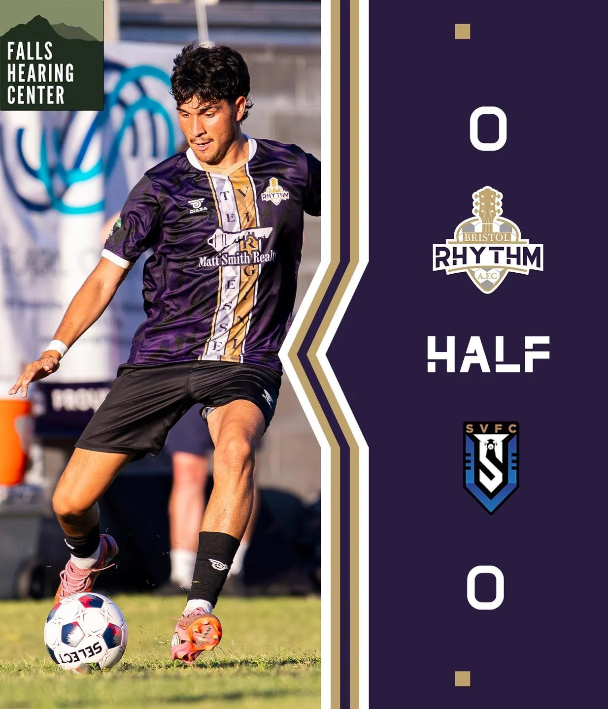 Level at the half between your Bristol Rhythm AFC and Statesville FC. 🔥⚽️