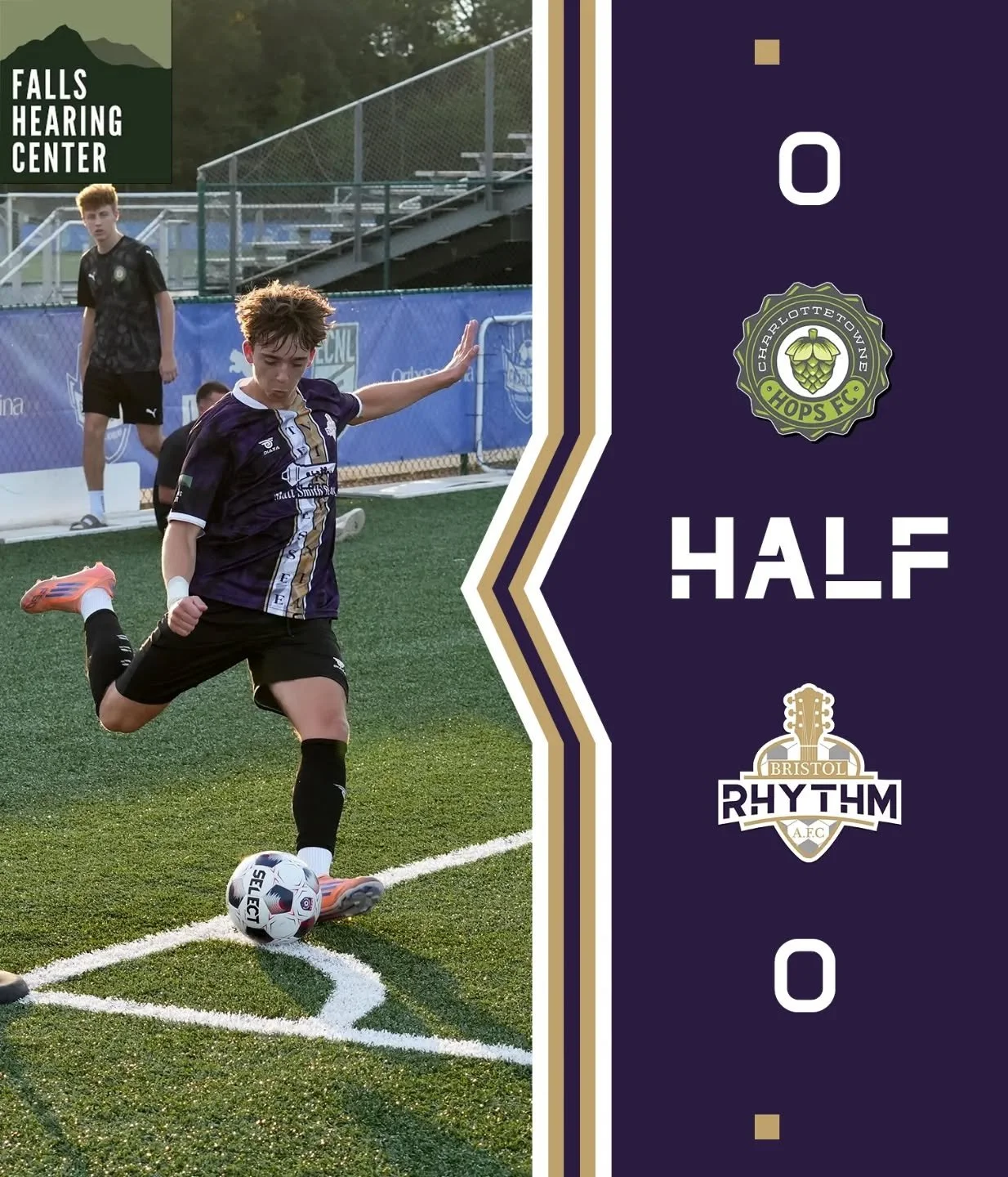 All knotted up at the half between the Rhythm and Charlottetowne. 🔥⚽
