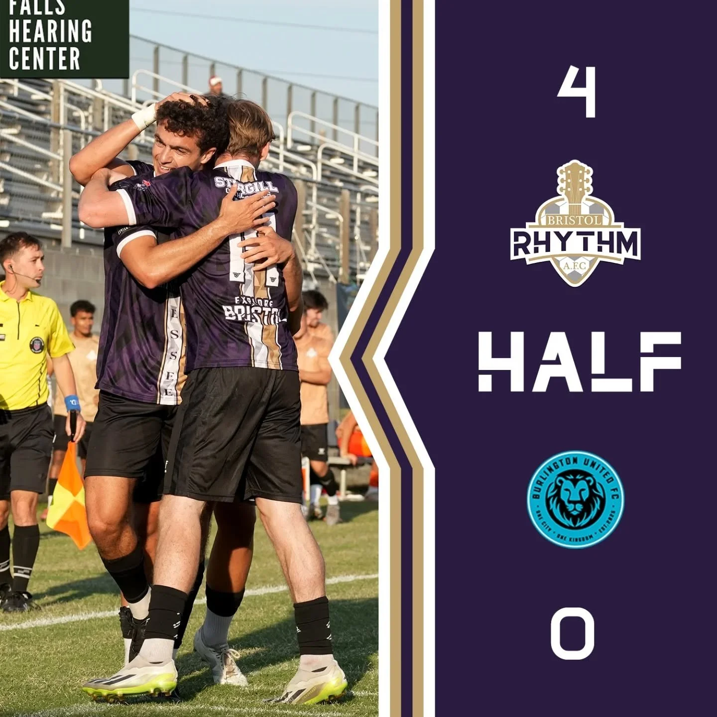 4-0 at the half! The Rhythm are proving why they're #4 on NPSL! #uptherhythm #feeltherhythm #bristolrhythmafc