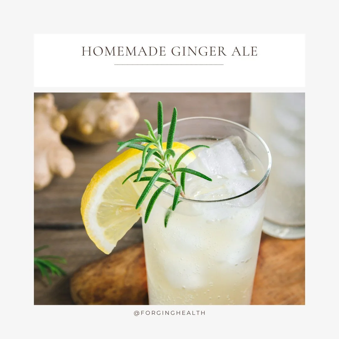 This recipe has become one of my favorite drinks during the summer - ginger is known for its anti-inflammatory and antihistamine properties. (If you react to citrus, this likely won't work for you.) 

✨RECIPE✨

🔹8-12 oz sparkling water
🔹Juice of 1/