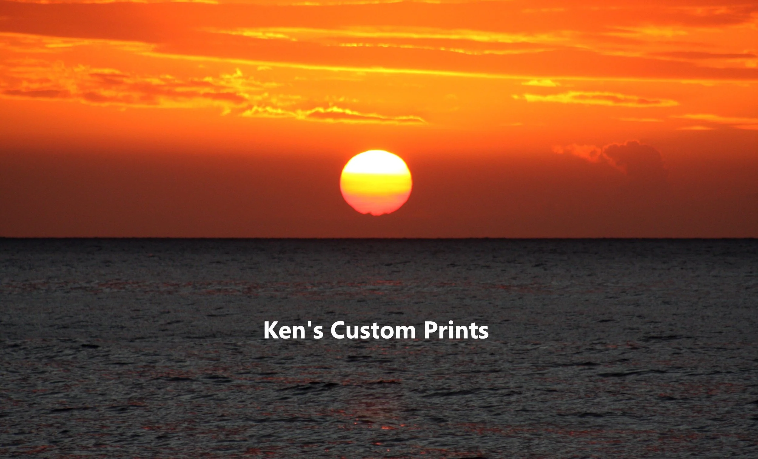 "Sunset Over the Pacific Ocean" - Sunsets such as the one above are commonplace off the coast of Maui, Hawaii. We patiently awaited the completion of the sun's "decent" in hopes of catching a glimpse of the 'Green Flash'. The Green Flash is a true me