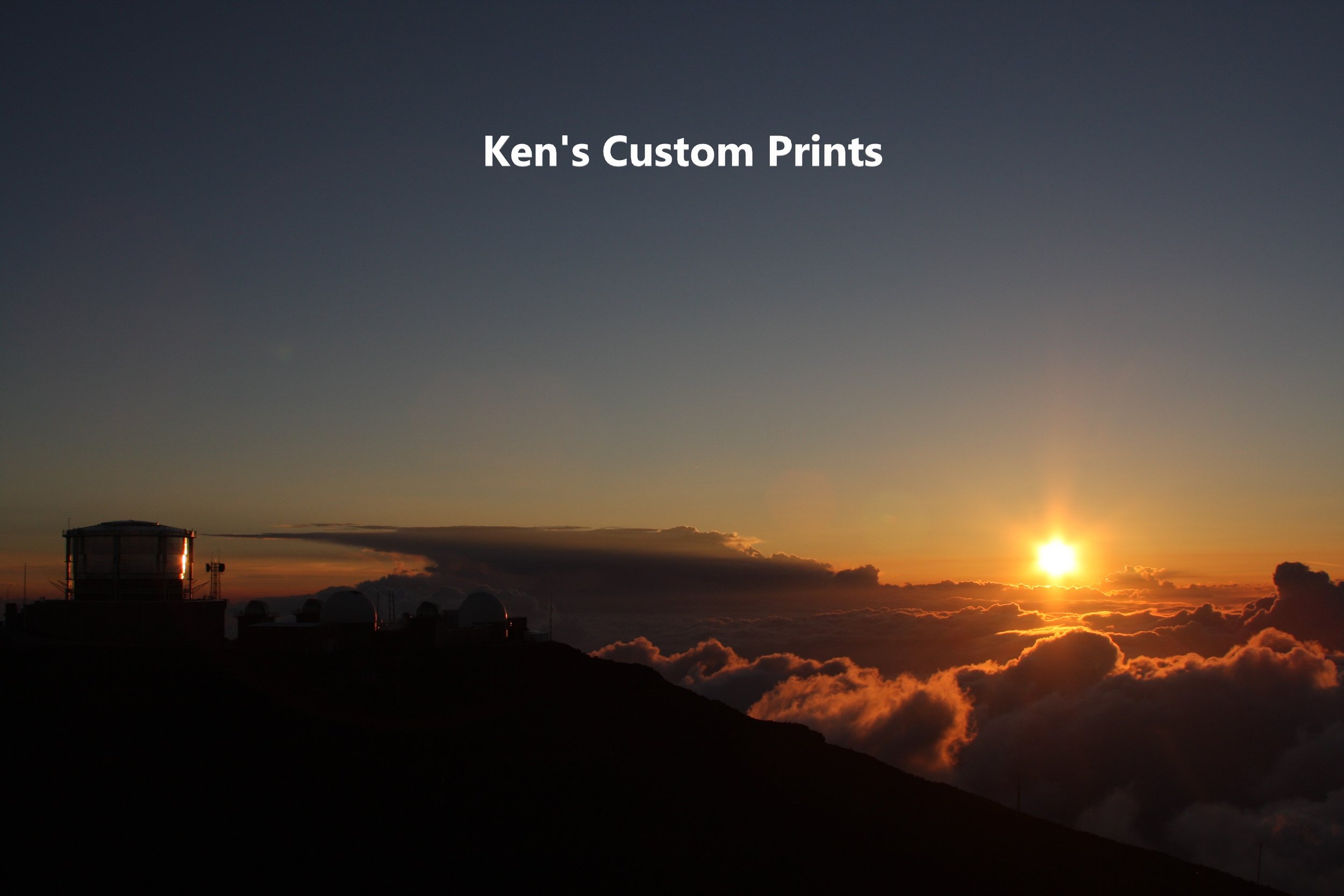 "Sunset Over Mount Haleakala Observatory" -  
The observatory at Mount Haleakala sits over 10,000 feet above sea level on the island of Maui, Hawaii. A temperature here of some 38 F caught us by surprise as we had begun our trek to the top an hour ea