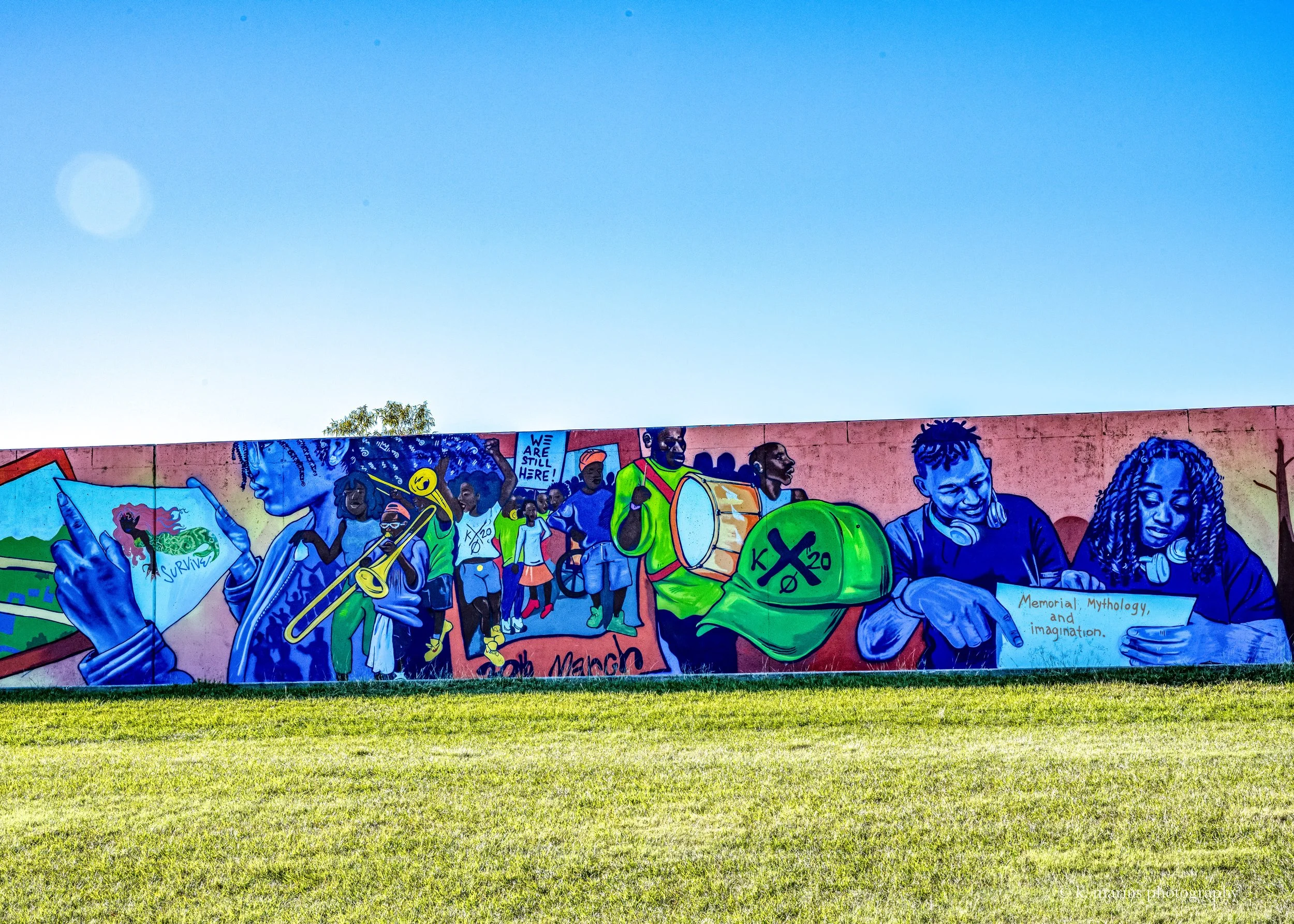 Portion of the rebuilt Industrial Canal levee, protecting the people of the 9th Ward, who continue trying to rebuild their neighborhood even outside an obscenely short news cycle