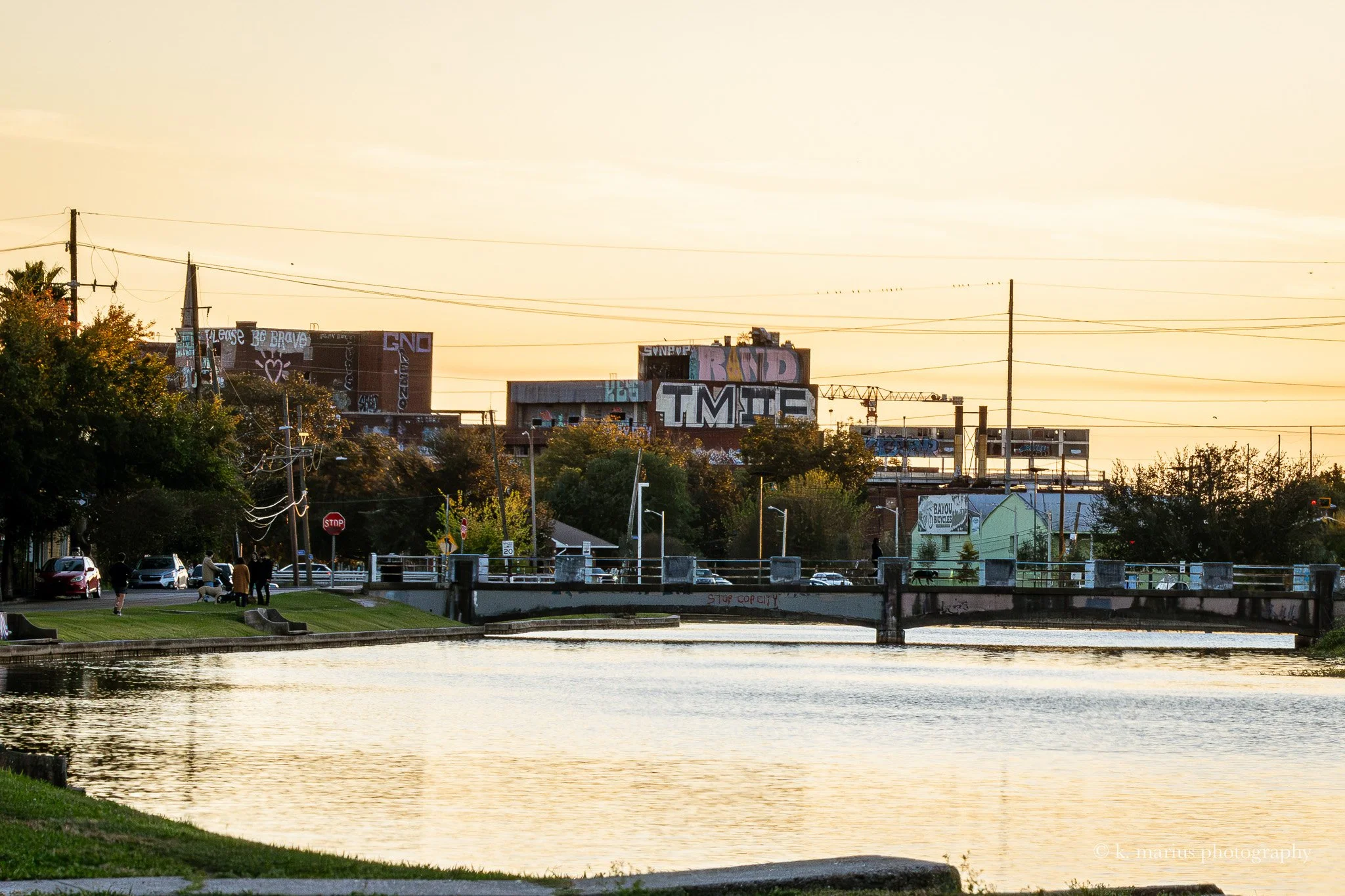 "Please be brave" - Bayou St. John looking toward the quarter