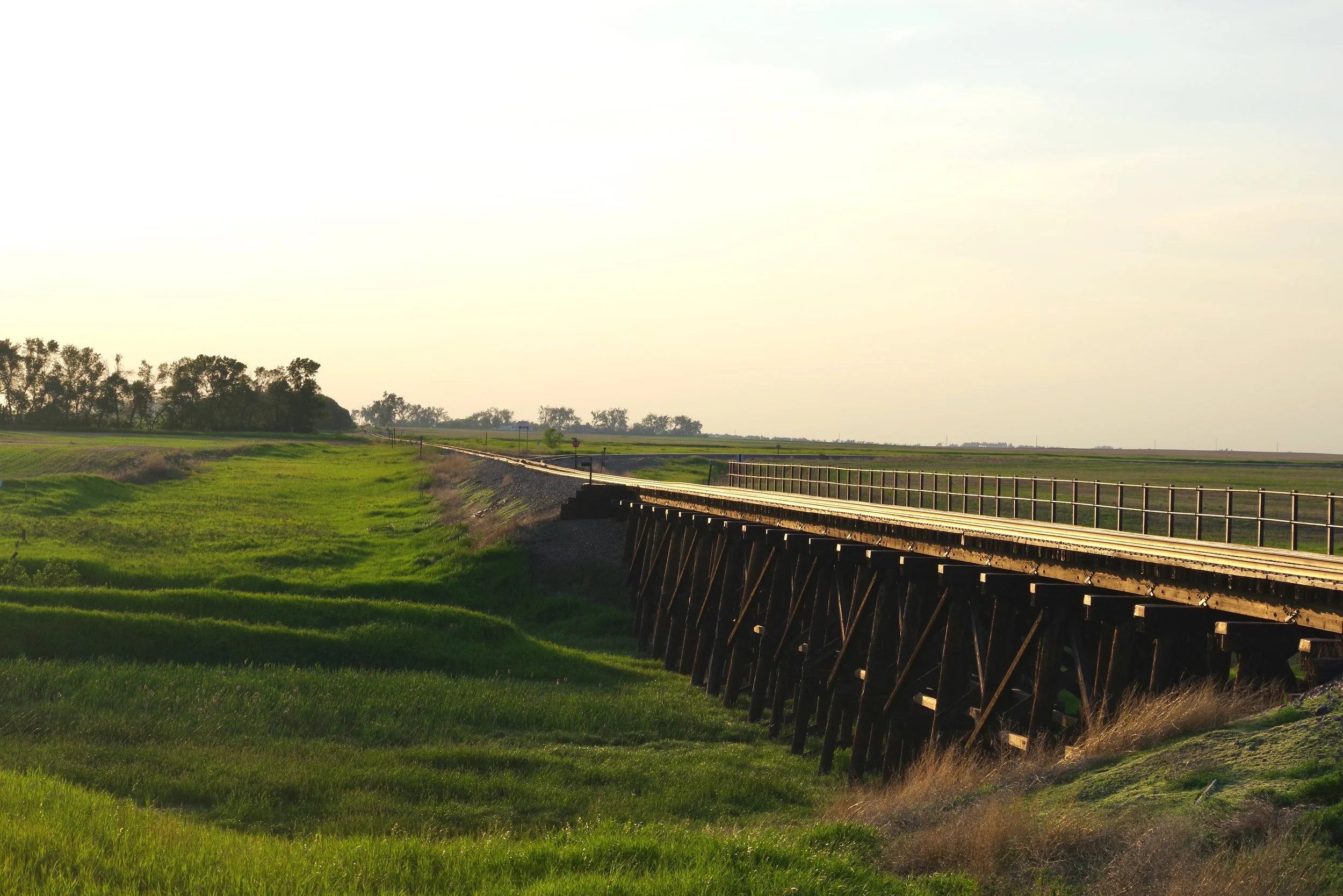 Trestle at the close of the day, Niobe, ND, June 2022