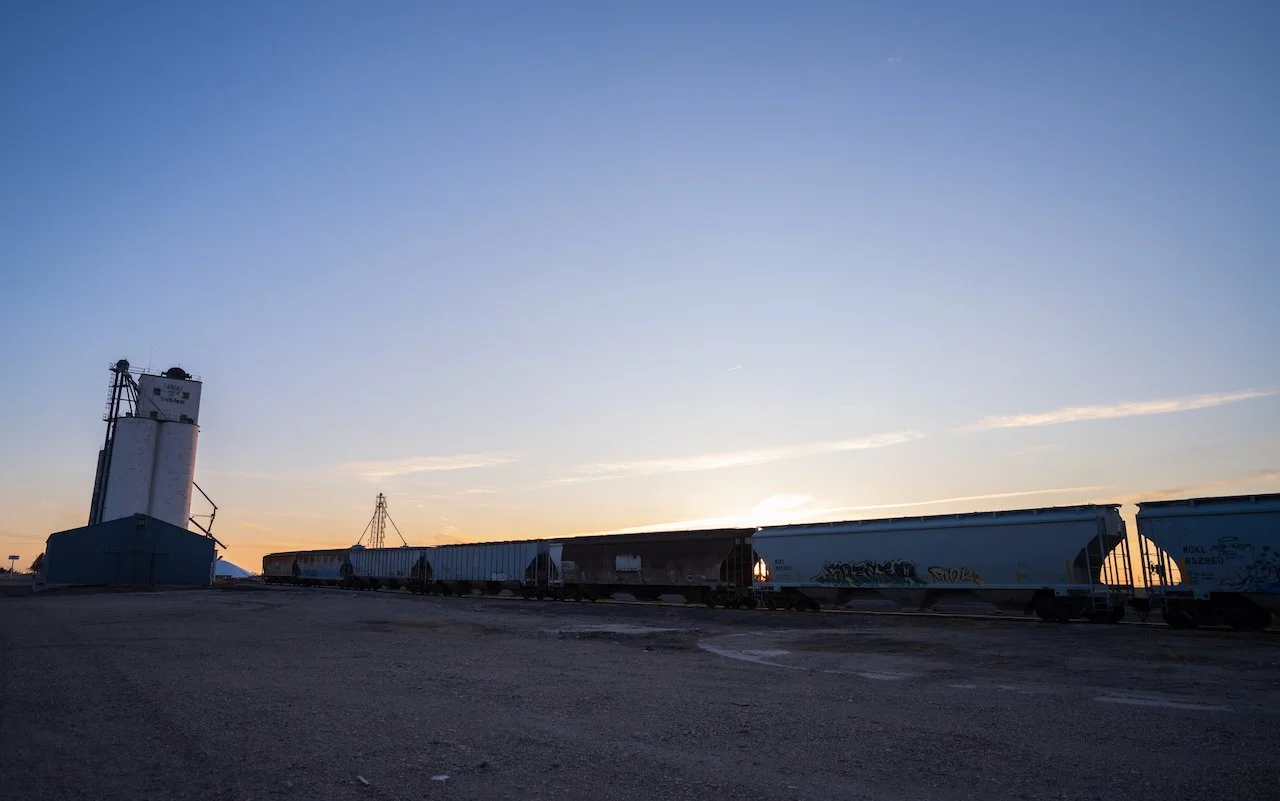 Grains and trains, Selden, KS