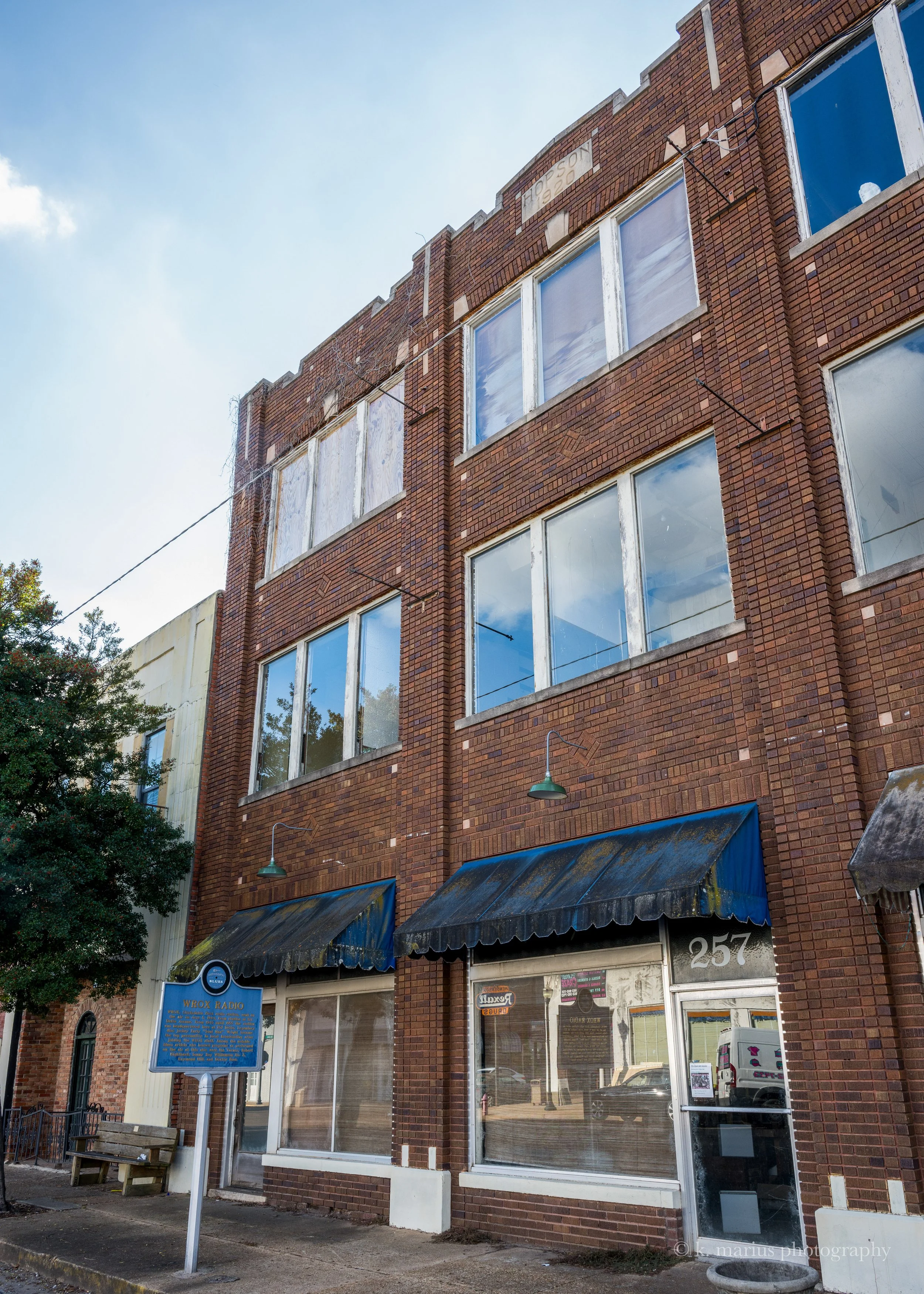 Old WROX radio station building, Clarksdale