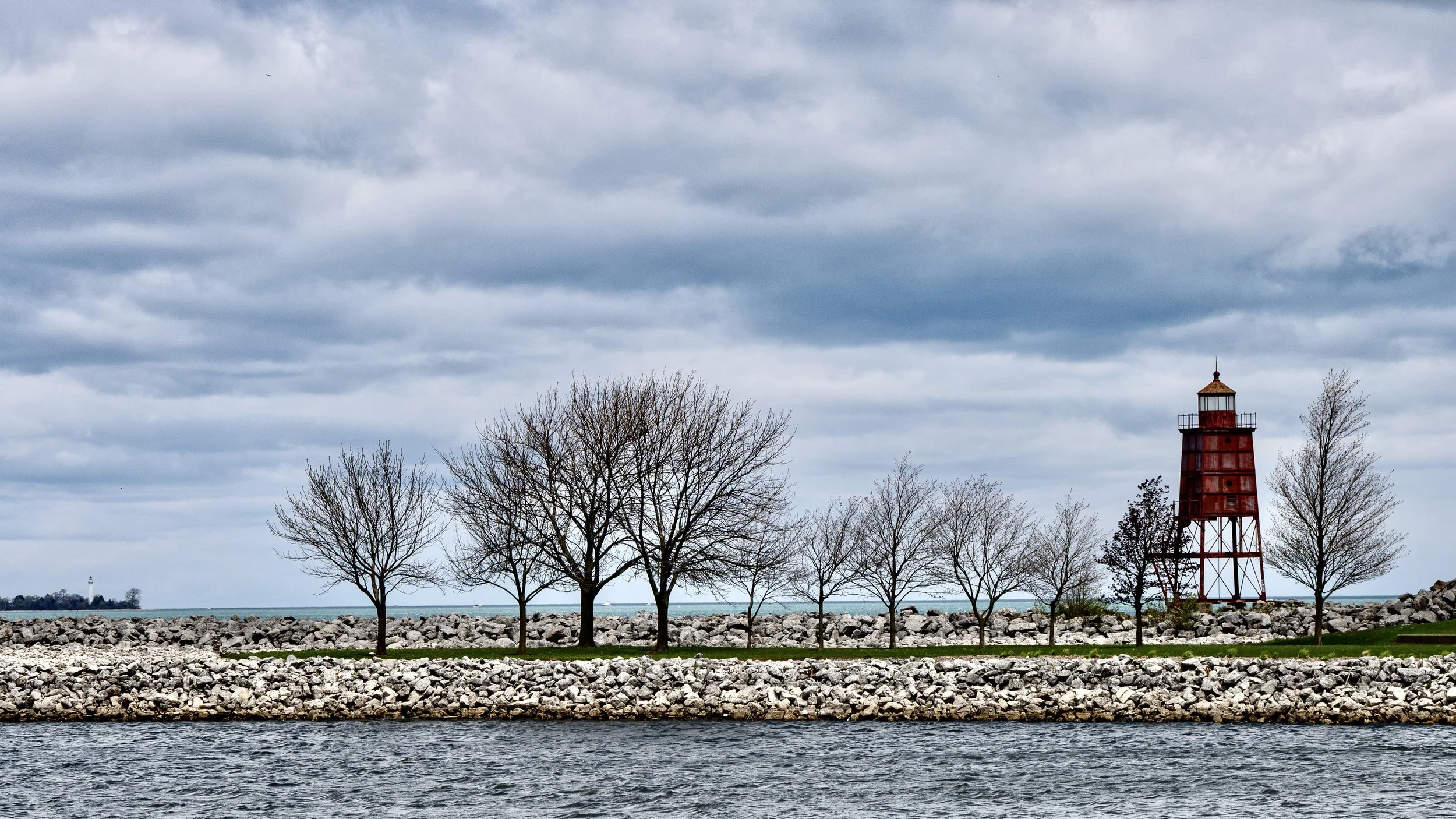 Racine Breakwater and Wind Point Lighthouses, Racine, WI
